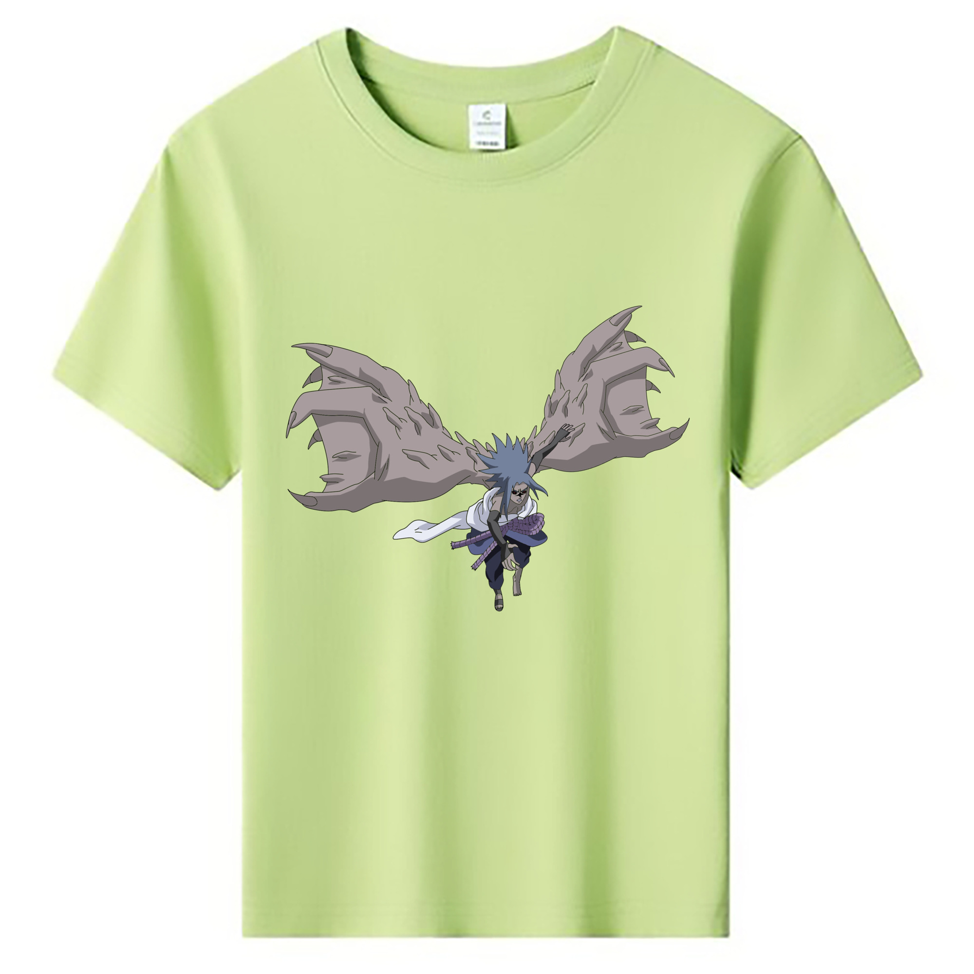 （画像用） NARUTO -ナルト- うちは サスケ Uchiha Sasuke 綿100％キッズTシャツ（フロントプリント）